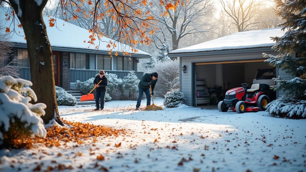 Winter lawn care